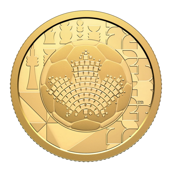 1/4 oz. 2026 Royal Canadian Mint The Beautiful Game FIFA Gold Collectible Coin