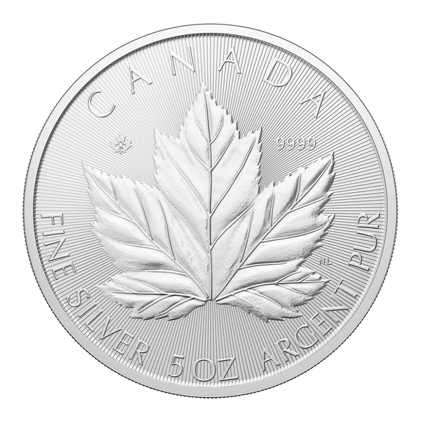 5 oz 2026 Royal Canadian Mint Silver Bullion Grand Maple Coin
