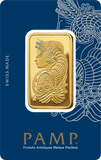 1 oz Gold Minted Bar - Lady Fortuna™