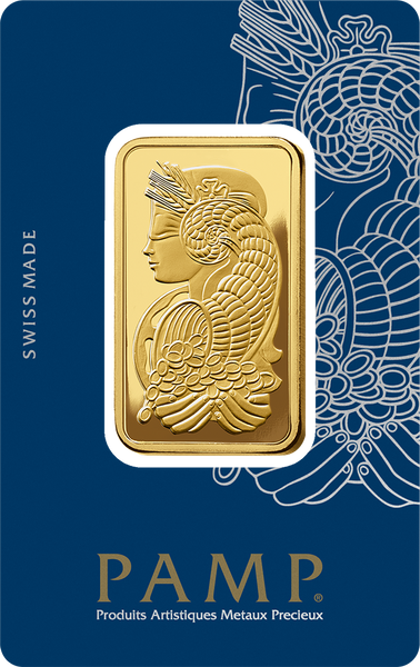 1 oz Gold Minted Bar - Lady Fortuna™